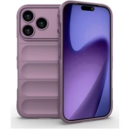 Mobigear Bumpy Coque iPhone 18 Pro Coque arrière en TPU Souple - Violet