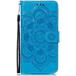 Mobigear Mandala Housse iPhone 11 Etui Porte-Monnaie - Bleu