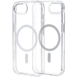 Mobiparts Hardcover Coque Transparente iPhone 16e MagSafe Coque arrière Rigide - Transparent