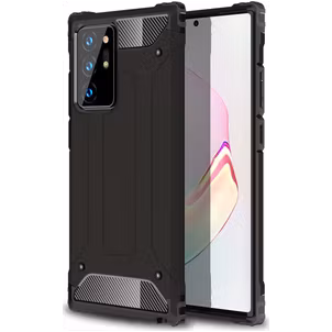 Mobigear Outdoor Coque Samsung Galaxy Note 20 Ultra Coque arrière Rigide Anti-Chocs - Noir