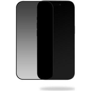 Mobilize iPhone 16 Pro Verre trempé Protection d'écran Confidentialité - Compatible Coque - Noir