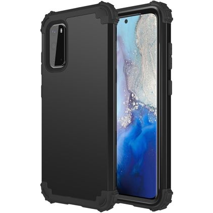 Mobigear Ultra Tough Coque Samsung Galaxy S20 Coque arrière Rigide Anti-Chocs - Noir