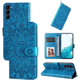 Mobigear Sunflower Housse Samsung Galaxy S23 Etui Porte-Monnaie - Bleu