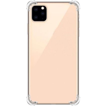 Mobigear Cushion Coque Transparente iPhone 12 Coque arrière en TPU Souple Anti-Chocs - Transparent