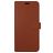 Valenta Gel Skin Housse iPhone 14 Pro Max Etui en Cuir Véritable Porte-Monnaie - Marron
