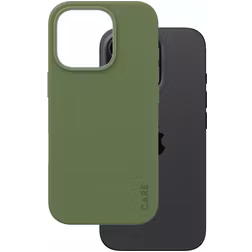 CARE by PanzerGlass Fashionable Coque iPhone 16 Pro Max MagSafe Coque arrière en Silicone - Vert
