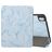 Mobigear Tri-Fold Marble Coque iPad Air 11 Pouces (2025) Etui + Porte-crayon - Bleu