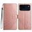 Mobigear Mandala iPhone 18 Pro Max Étui Portefeuille - Rose doré