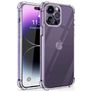 Mobigear Cushion Coque Transparente iPhone 15 Pro Max Coque arrière en TPU Souple Anti-Chocs - Transparent