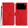 Mobigear Stitch Housse iPhone 17 Pro Etui Porte-Monnaie - Rouge