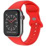 Mobigear Sport Dual Bracelet Silicone Apple Watch Fermeture à clou et passant - 42/41/40/38 mm - Rouge