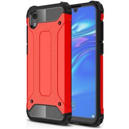 Mobigear Outdoor Coque HONOR 8S Coque arrière Rigide Anti-Chocs - Rouge