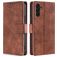 Mobigear Croco Housse Samsung Galaxy A04s Etui Porte-Monnaie - Marron