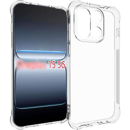 Mobigear Cushion Coque Transparente OnePlus 15 Coque arrière en TPU Souple - Transparent