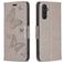 Mobigear Butterfly Housse Samsung Galaxy A24 Etui Porte-Monnaie - Gris