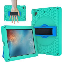 Mobigear Ruggedized Coque iPad 6 (2018) Coque arrière en EVA + Support Amovible - Vert