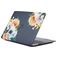 Mobigear Design MacBook Pro 13 Pouces (2016-2023) Coque - Fleurs noires - Model A1706 / A1708 / A1989 / A2159 / A2289 / A2251 / A2338