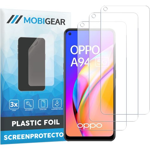 Mobigear OPPO A94 5G Protection d'écran Film - Compatible Coque (Lot de 3)