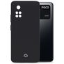 Mobilize Rubber Gelly Coque POCO M4 Pro 4G Coque arrière en TPU Souple - Matt Black