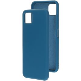 Mobiparts Coque Samsung Galaxy A22 5G Coque arrière en Silicone - Blueberry Blue Mobiparts Coque Samsung Galaxy A22 5G Coque arrière en Silicone - Blueberry Blue