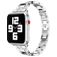 Mobigear Prague Bracelet Acier Apple Watch Fermeture boucle déployante - 42/41/40/38 mm - Argent