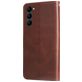 Mobigear Zipper Housse Samsung Galaxy S23 Etui Porte-Monnaie - Marron