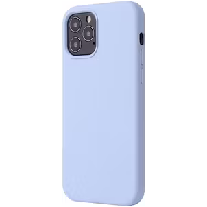 Mobigear Rubber Touch Coque iPhone 12 Coque arrière en Silicone - Bleu