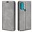 Mobigear Retro Slim Housse Motorola Moto G71 5G Etui Porte-Monnaie - Gris