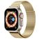 Mobigear Premium Loop Bracelet Milanais Apple Watch Fermeture magnétique - 49/46/45/44 mm - Or