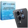 Mobigear Single Samsung Galaxy S25 Edge Verre trempé Protection Objectif Caméra - Compatible Coque - Noir