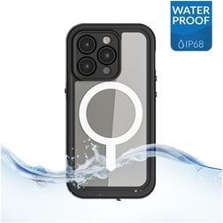 Ghostek Nautical Slim Coque iPhone 14 Pro MagSafe Coque arrière Imperméable Rigide Anti-Chocs - Noir