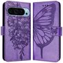 Mobigear Butterfly Housse Google Pixel 9 Pro XL Etui Porte-Monnaie - Violet