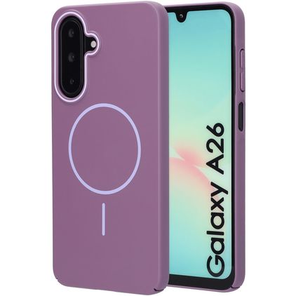 Mobiparts Slim Line Coque Samsung Galaxy A26 MagSafe Coque arrière Rigide - Imperial Purple