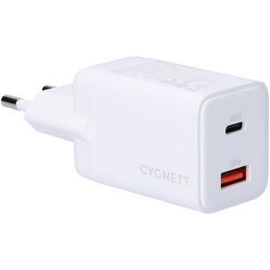 Cygnett Powerplus - Double USB / USB-C Power Delivery 45W - Blanc
