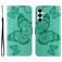 Mobigear Butterfly Housse Samsung Galaxy A26 Etui Porte-Monnaie - Vert