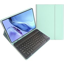 Mobigear Keys Coque Samsung Galaxy Tab S9 FE Etui Clavier Bluetooth QWERTY + Porte-crayon - Vert