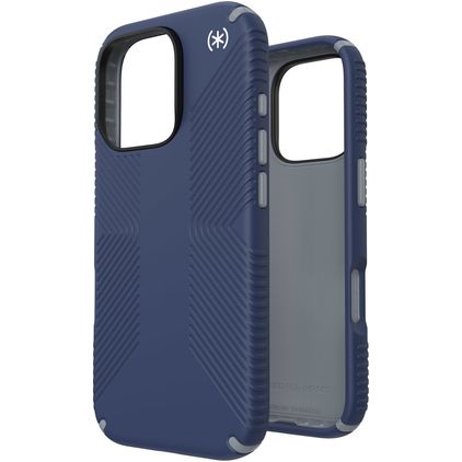 Speck Presidio2 Grip iPhone 16 Pro Plastique rigide Coque arrière Antichoc - Coastal Blue