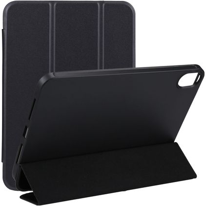 Mobigear Tri-Fold Gel Coque iPad Mini 7 (2024) Etui en TPU,Similicuir - Noir