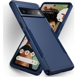 Mobigear Heavy Armor Coque Google Pixel 7 Pro Coque arrière Rigide Anti-Chocs - Bleu