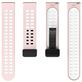 Mobigear Sport Plus Mag Bracelet Silicone Smartwatch Fermeture magnétique - Connexion universelle de 22 mm - Blanc / Rose