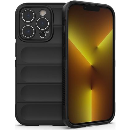 Mobigear Bumpy iPhone 14 Pro TPU souple Coque arrière - Noir