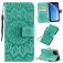 Mobigear Sunflower Housse iPhone 11 Pro Etui Porte-Monnaie - Turquoise
