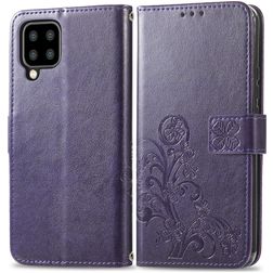 Mobigear Clover Samsung Galaxy A22 5G Étui Portefeuille - Violet