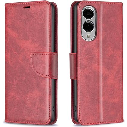 Mobigear Excellent Housse Samsung Galaxy S25 Edge Etui Porte-Monnaie - Rouge