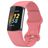 Mobigear Sport Dual Bracelet Silicone pour Fitbit Charge 5 Fermeture à clou et passant - Magenta
