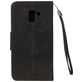 Mobigear Butterfly Housse Samsung Galaxy A8 (2018) Etui Porte-Monnaie - Noir
