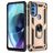 Mobigear Armor Ring Motorola Moto G71 5G Plastique rigide Coque arrière Antichoc avec bague de maintien - Or