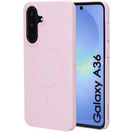 Mobiparts Slim Line Coque Samsung Galaxy A36 MagSafe Coque arrière Rigide - Blush Pink