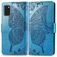 Mobigear Butterfly Housse Samsung Galaxy A41 Etui Porte-Monnaie - Bleu