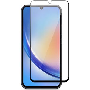 Mobigear Premium Samsung Galaxy A34 Verre trempé Protection d'écran - Compatible Coque - Noir